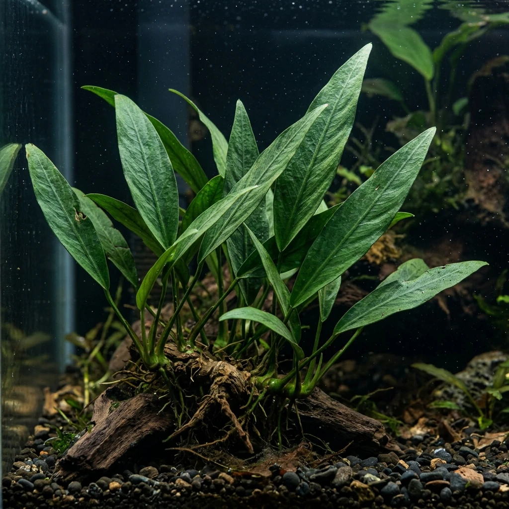 Identifica Anubias Lanceolata (Anubias barteri 'Lanceolata') con Plant AI