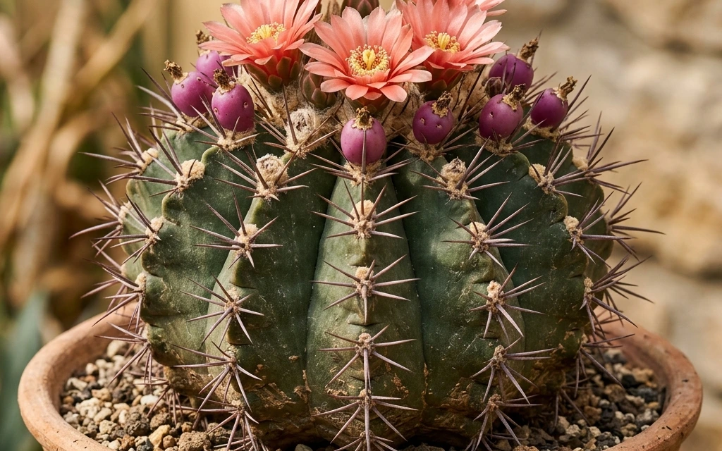 Identifica e cura Giant Chin Cactus (Gymnocalycium pflanzii) con Plant AI