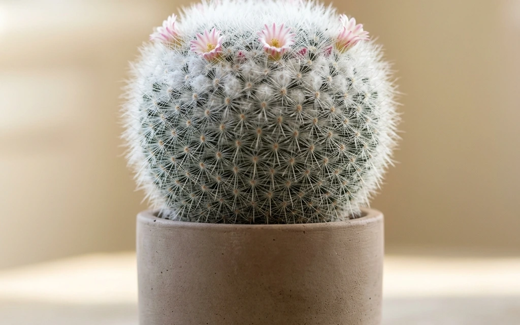Identifica e cura Powder Puff Cactus (Mammillaria bocasana) con Plant AI