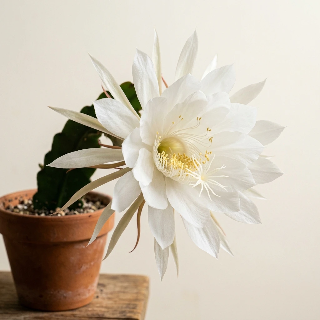 Identifica e cura Regina della notte (Epiphyllum oxypetalum) con Plant AI