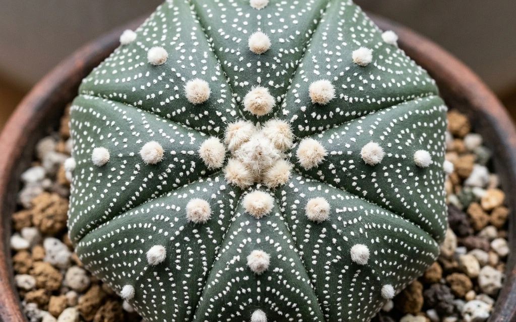 Identifica e cura Cactus dollaro di sabbia (Astrophytum asterias) con Plant AI