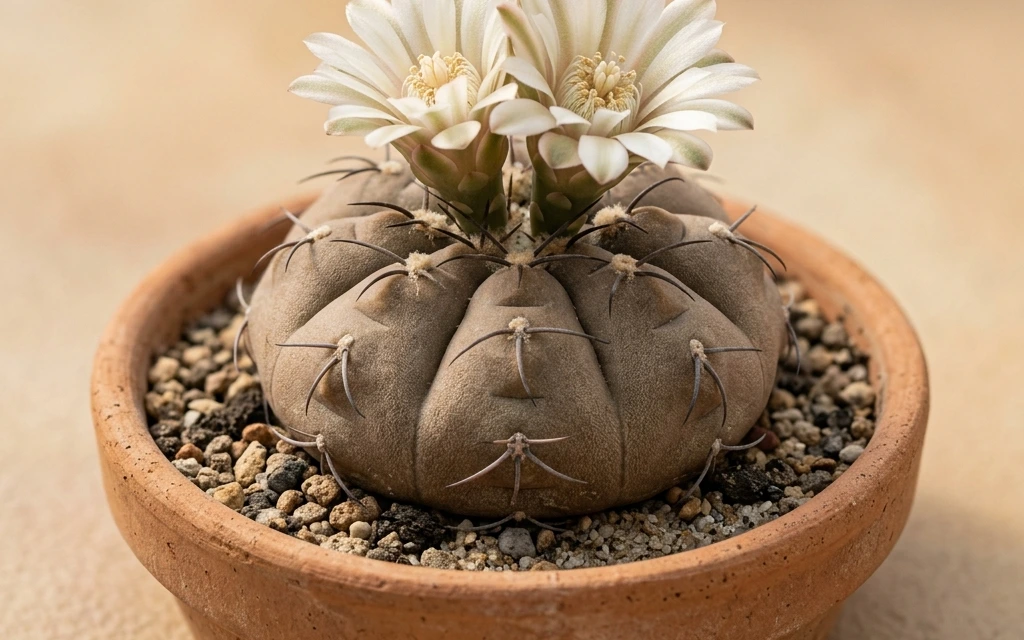 Identifica e cura Starry Chin Cactus (Gymnocalycium stellatum) con Plant AI
