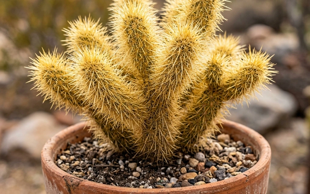 Identifica e cura Teddy Bear Cholla (Cylindropuntia bigelovii) con Plant AI