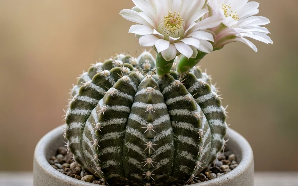 Identifica e cura Velvet Chin Cactus (Gymnocalycium damsii) con Plant AI