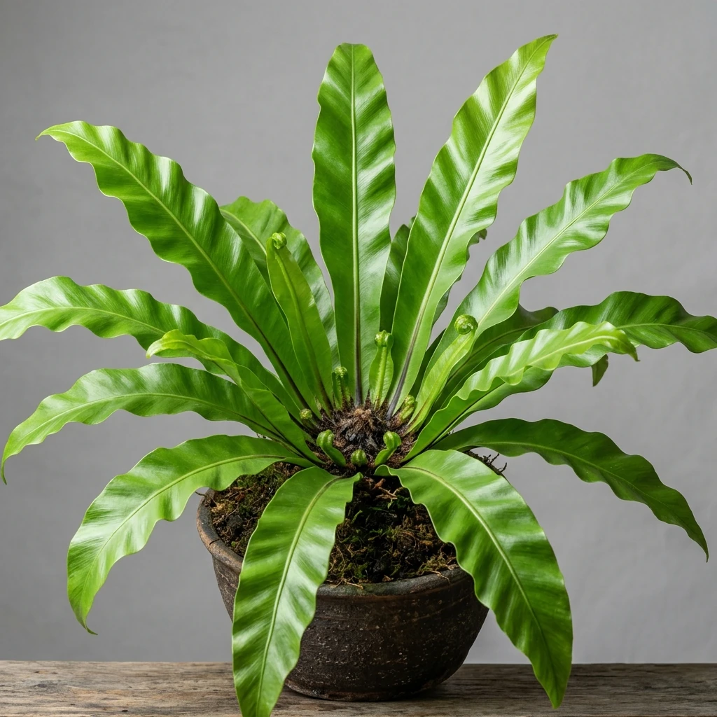 Identifica e cura Felce nido d'uccello (Asplenium nidus) con Plant AI