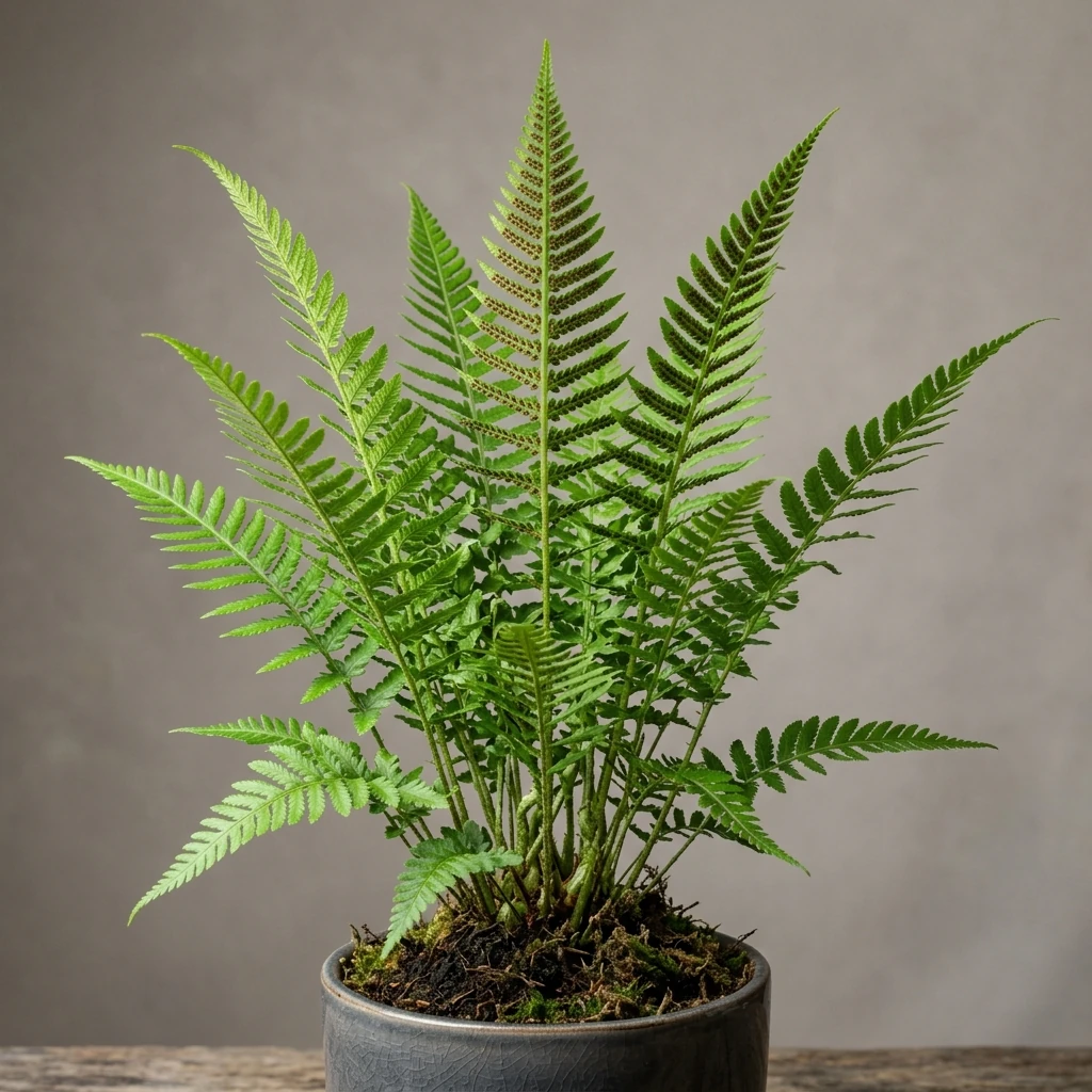 Identifica e cura Crested Wood Fern (Dryopteris cristata) con Plant AI