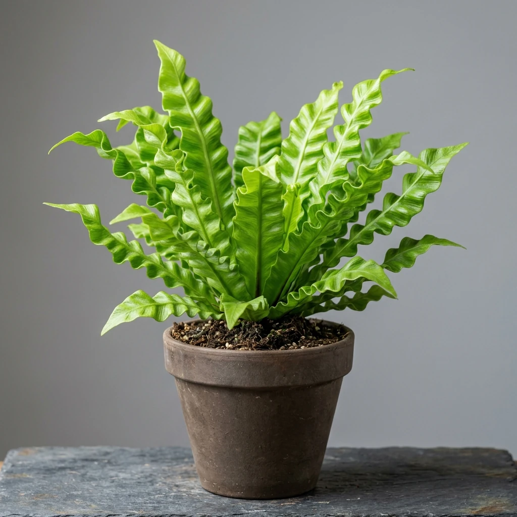Identifica e cura Crispy Wave Fern (Asplenium nidus 'Crispy Wave') con Plant AI