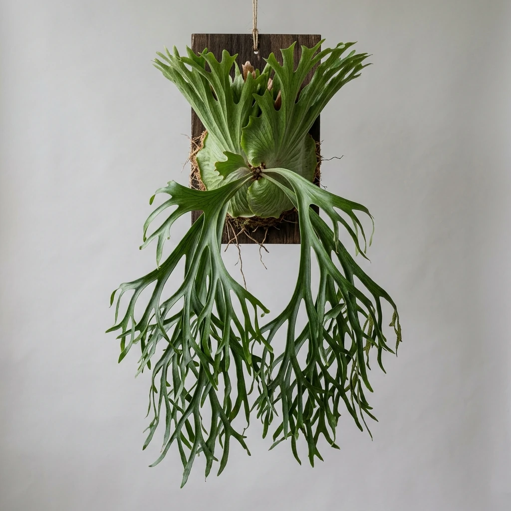 Identifica e cura Crown Staghorn (Platycerium coronarium) con Plant AI