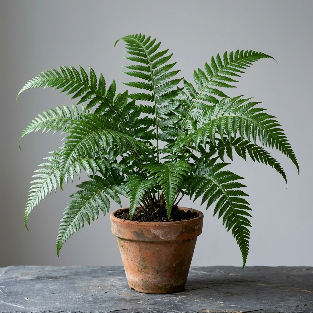 Identifica e cura Japanese Shield Fern (Dryopteris championii) con Plant AI