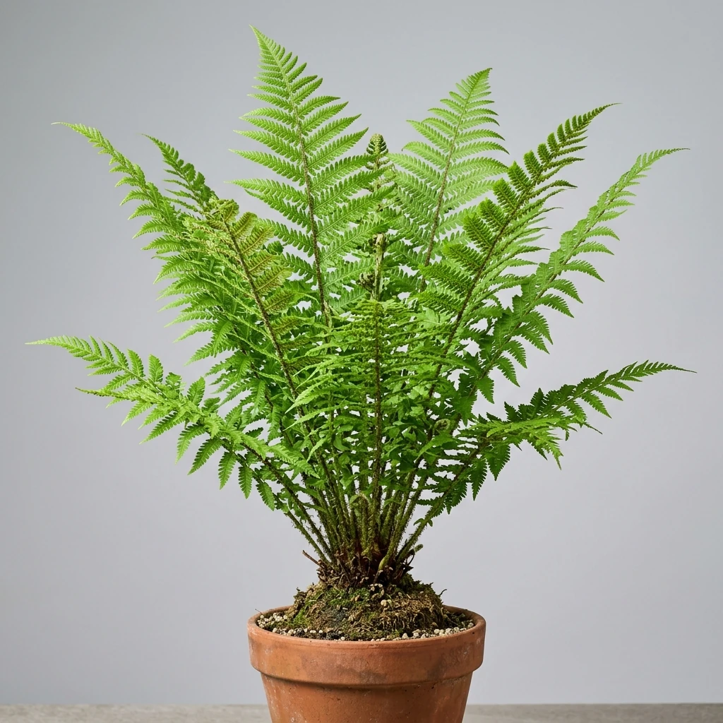 Identifica e cura Male Fern (Dryopteris filix-mas) con Plant AI