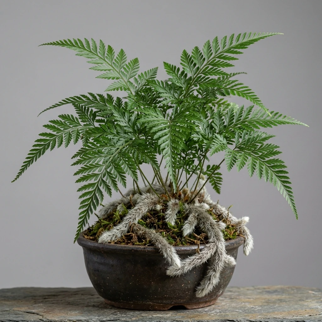 Identifica e cura Squirrel's Foot Fern (Davallia trichomanoides) con Plant AI