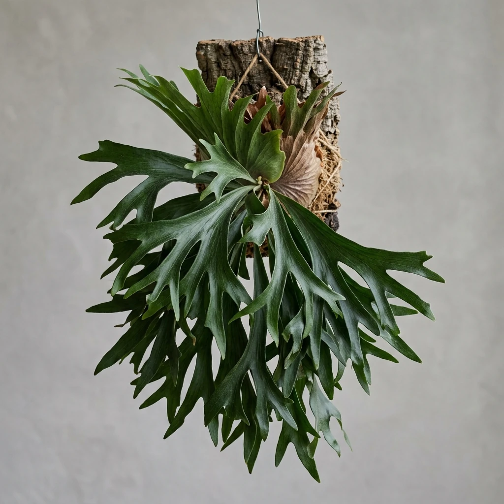 Identifica e cura Triangle Staghorn (Platycerium stemaria) con Plant AI