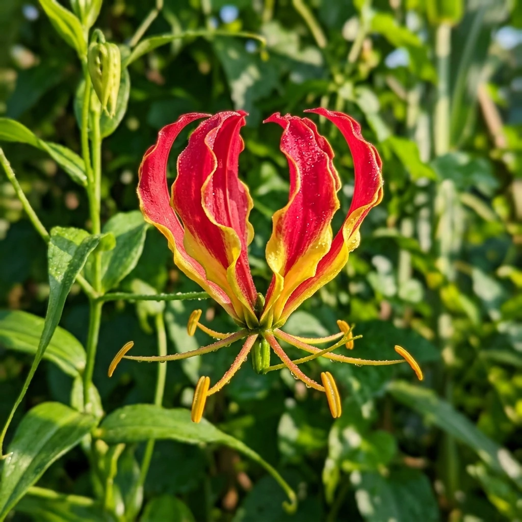 Identifica e cura Flame Lily (Gloriosa superba) con Plant AI