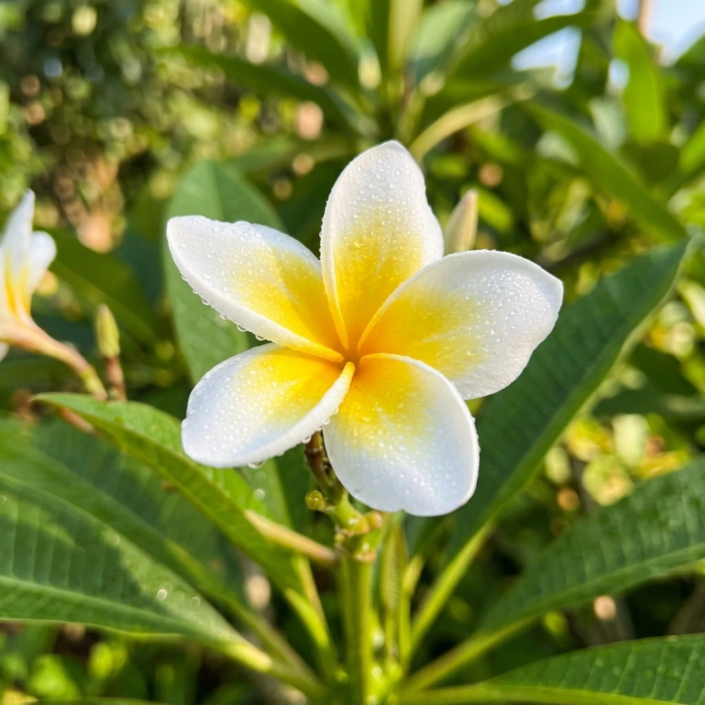 Identifica e cura Frangipani (Plumeria rubra) con Plant AI