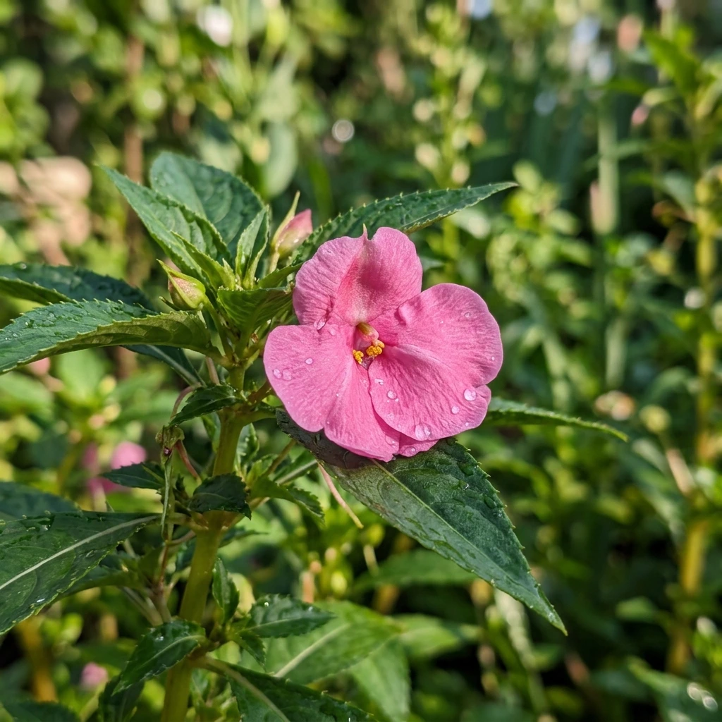 Identifica e cura Garden Balsam (Impatiens balsamina) con Plant AI