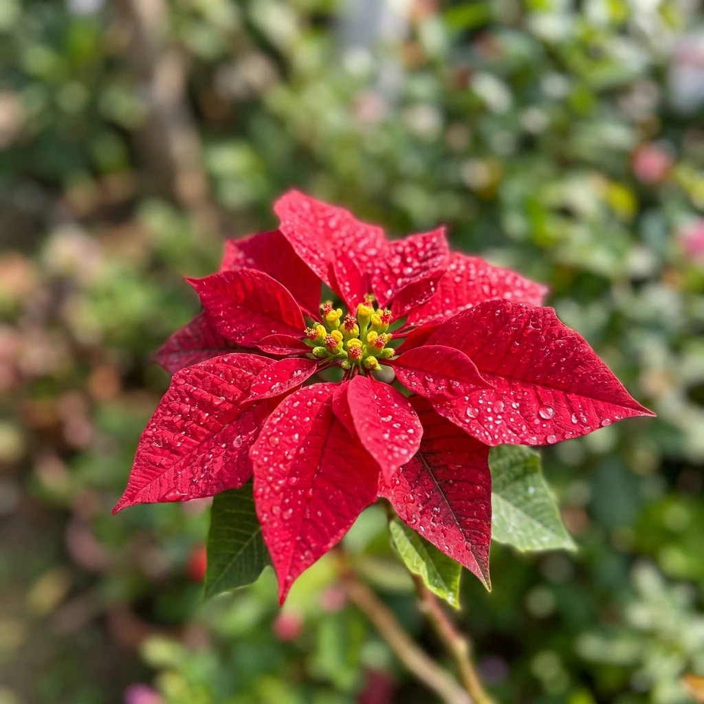 Identifica e cura Poinsettia (Euphorbia pulcherrima) con Plant AI