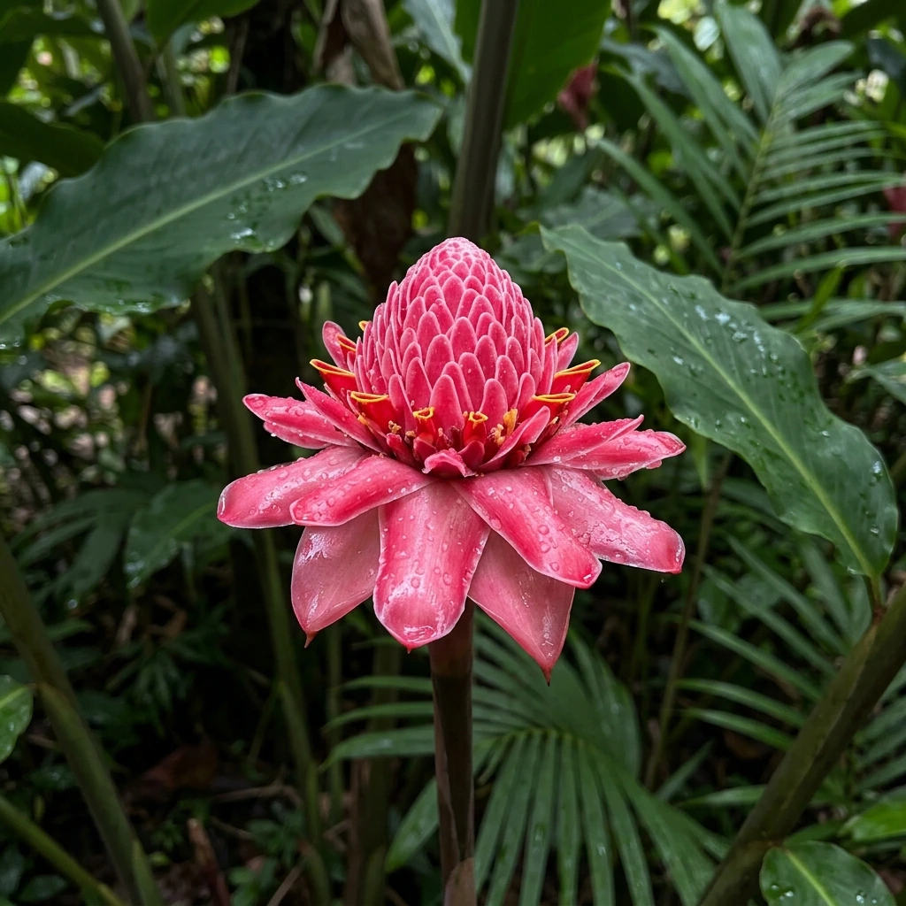Identifica e cura Torch Ginger (Etlingera elatior) con Plant AI