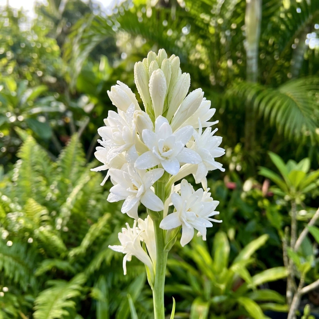 Identifica e cura Tuberose (Polianthes tuberosa) con Plant AI