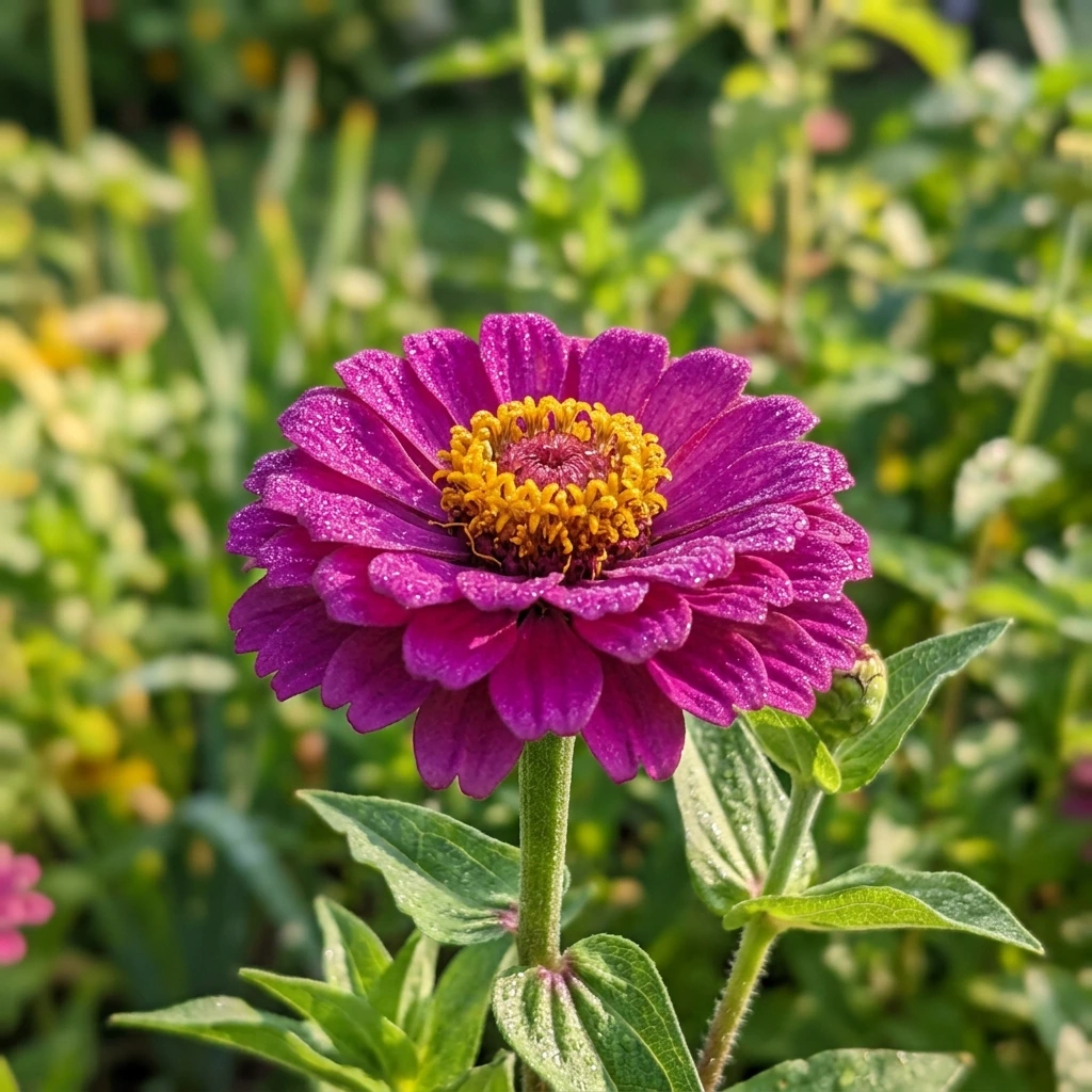 Identifica e cura Zinnia (Zinnia elegans) con Plant AI