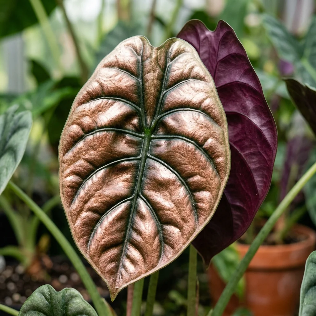Identifica e cura Mirror Plant (Alocasia cuprea) con Plant AI