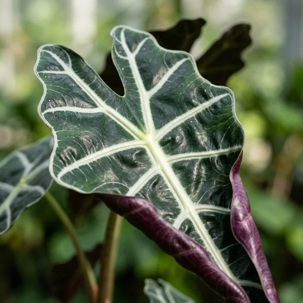 Identifica e cura Alocasia Polly (Alocasia x amazonica 'Polly') con Plant AI