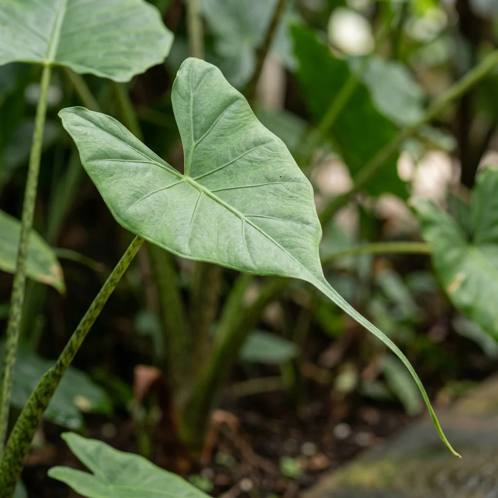 Identifica e cura Stingray Alocasia (Alocasia macrorrhizos 'Stingray') con Plant AI