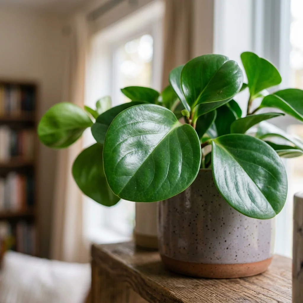 Identifica e cura Baby Fico del caucciù (Peperomia obtusifolia) con Plant AI
