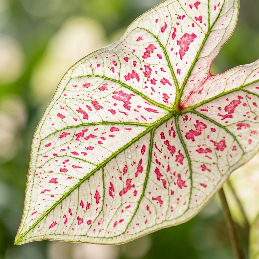 Identifica e cura Strawberry Star Caladium (Caladium bicolor 'Strawberry Star') con Plant AI