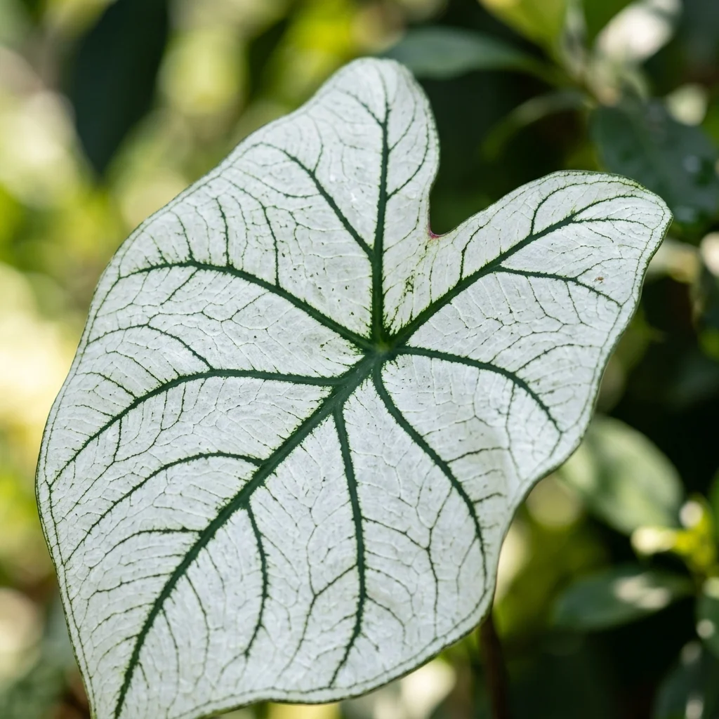 Identifica e cura White Christmas Caladium (Caladium bicolor 'White Christmas') con Plant AI