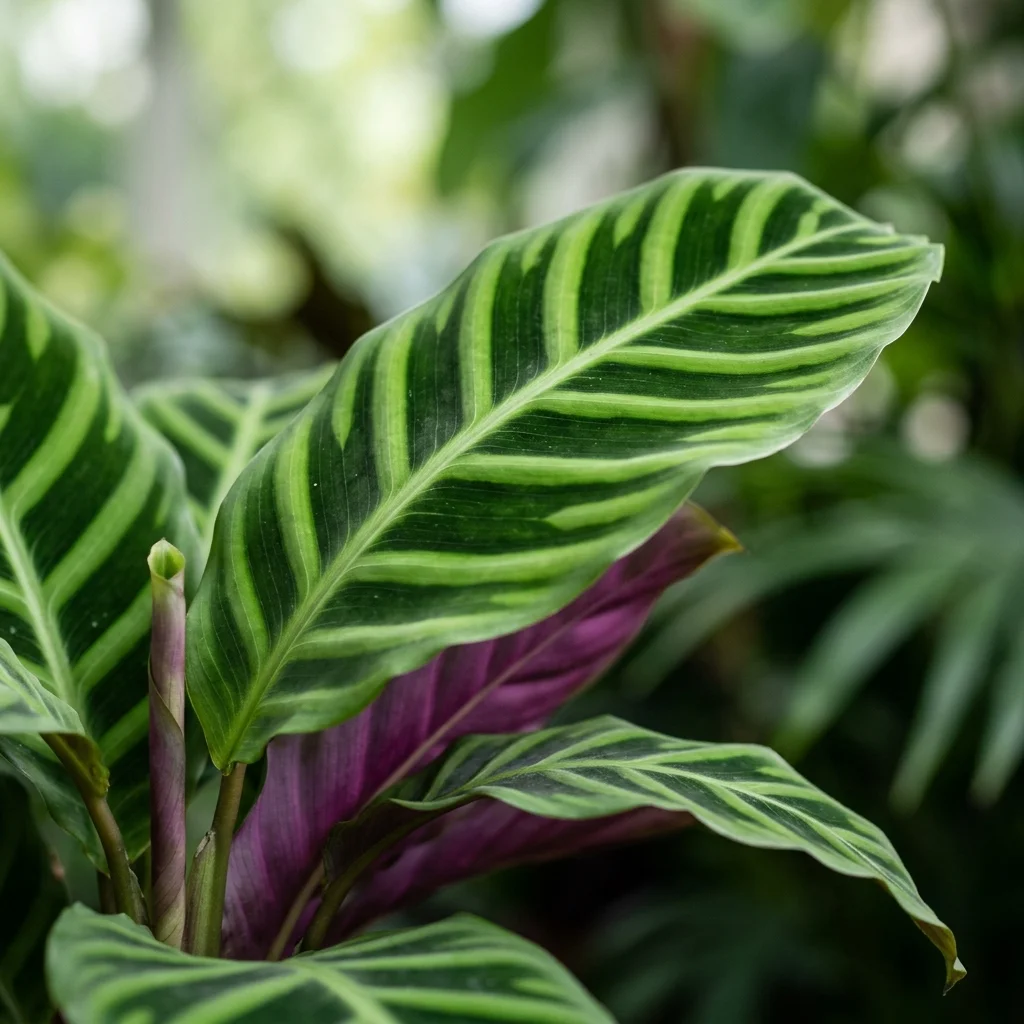 Identifica e cura Zebra Plant (Goeppertia zebrina) con Plant AI