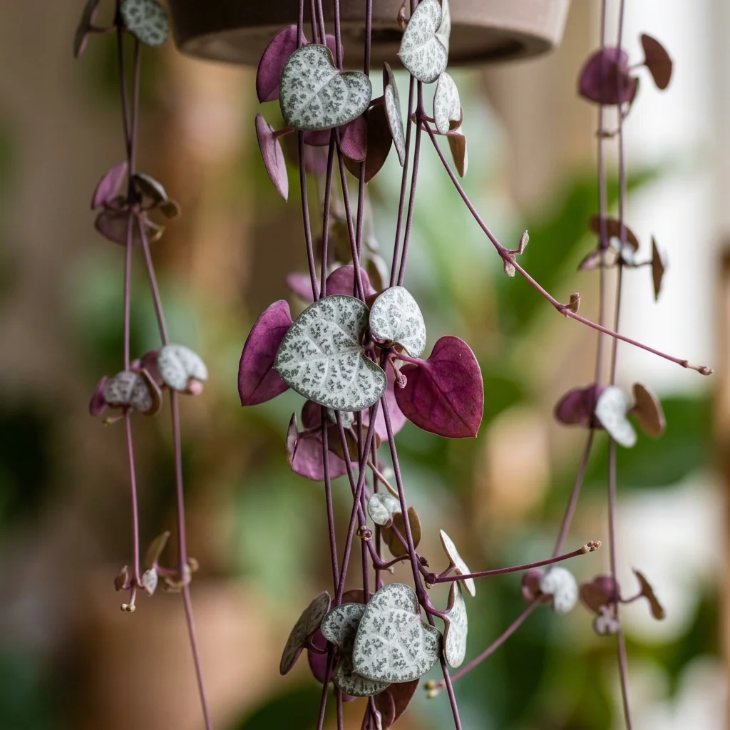 Identifica e cura Collana di cuori (Ceropegia woodii) con Plant AI