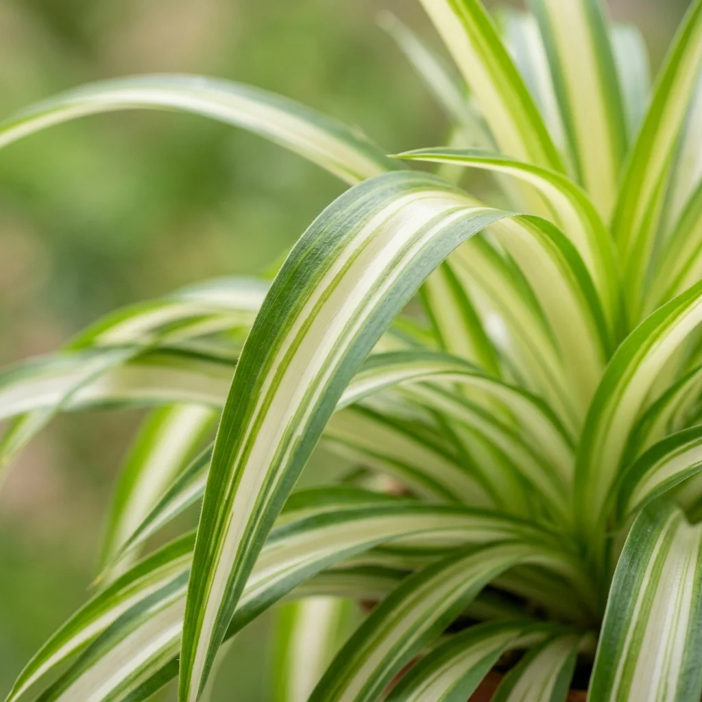 Identifica e cura Falangio variegato (Chlorophytum comosum 'Variegatum') con Plant AI