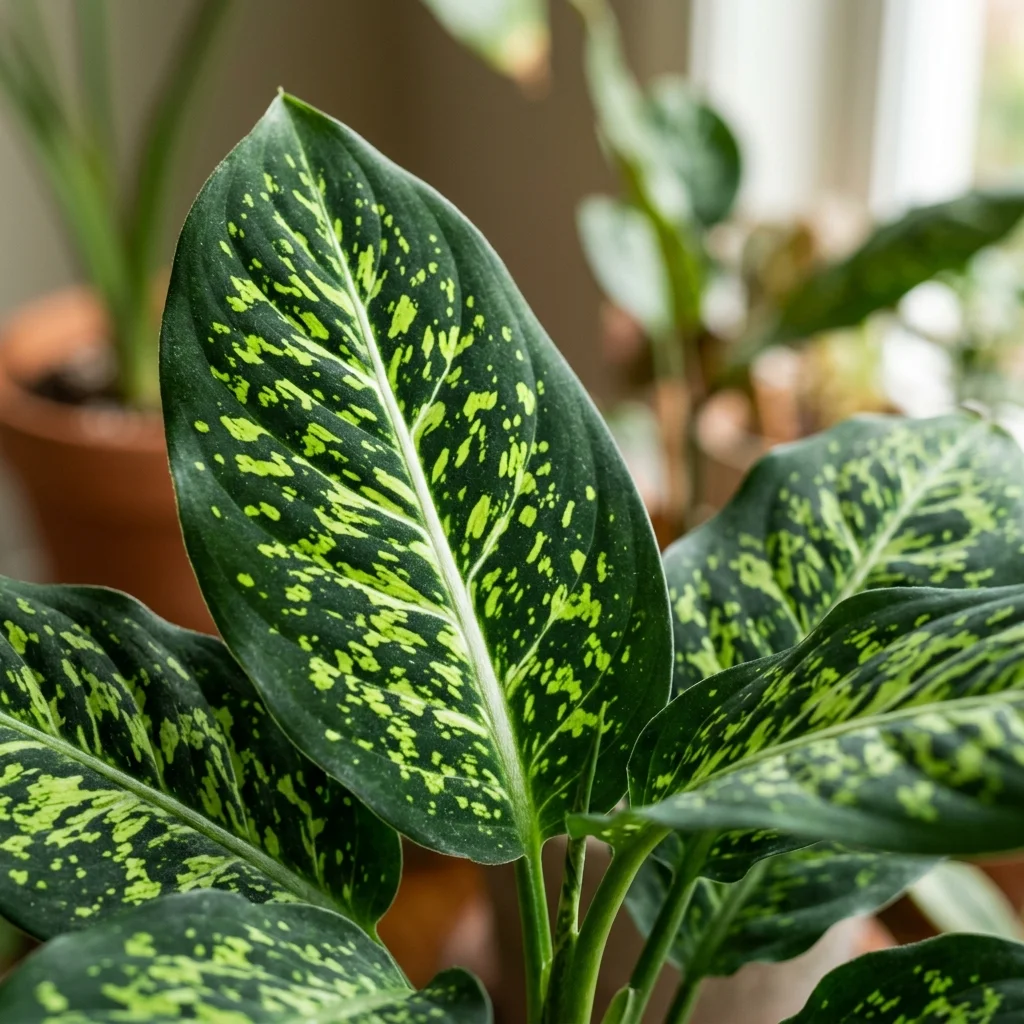Identifica e cura Reflector Dumb Cane (Dieffenbachia 'Reflector') con Plant AI