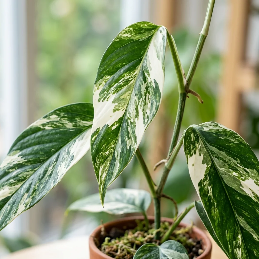 Identifica e cura Variegated Dragon Tail (Epipremnum pinnatum 'Variegata') con Plant AI