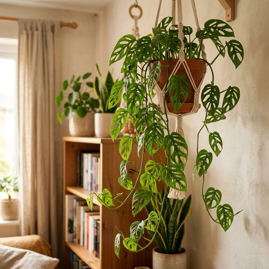 Identifica e cura Swiss Cheese Vine (Monstera adansonii) con Plant AI