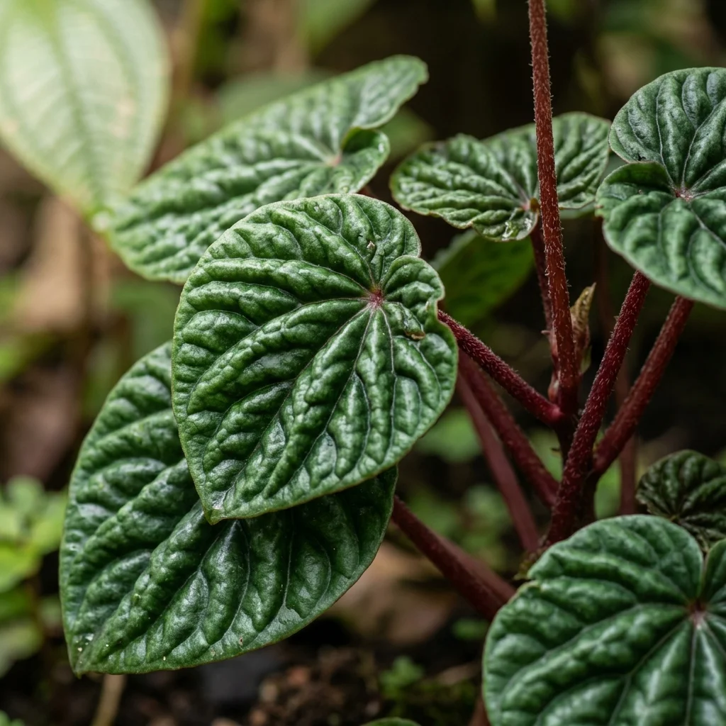 Identifica e cura Emerald Ripple Peperomia (Peperomia caperata) con Plant AI