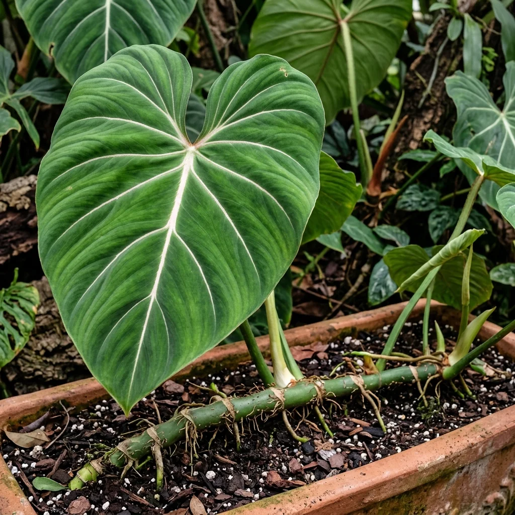 Identifica e cura Philodendron Gloriosum (Philodendron gloriosum) con Plant AI