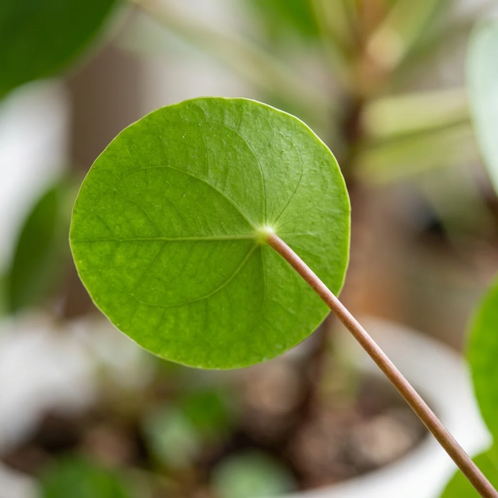 Identifica e cura Pianta delle monete (Pilea peperomioides) con Plant AI