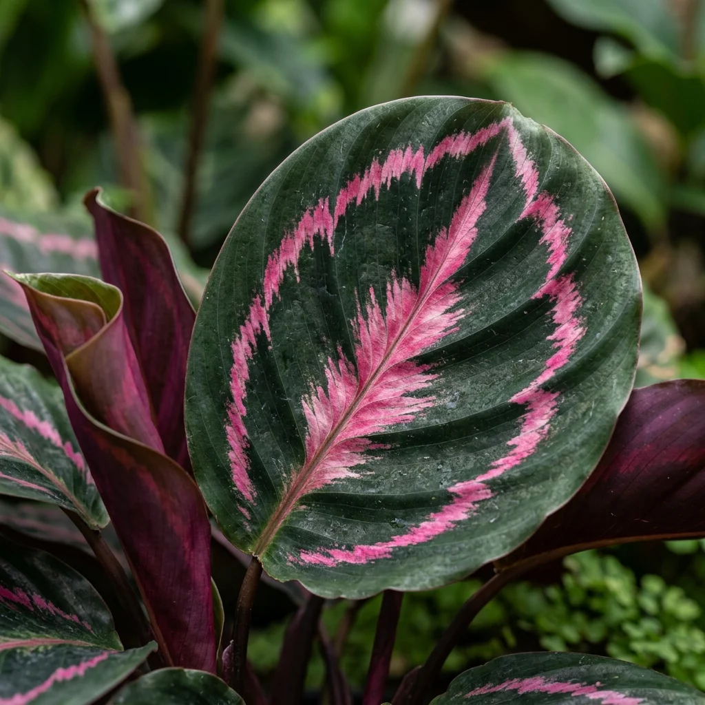 Identifica e cura Rose-Painted Calathea (Goeppertia roseopicta) con Plant AI