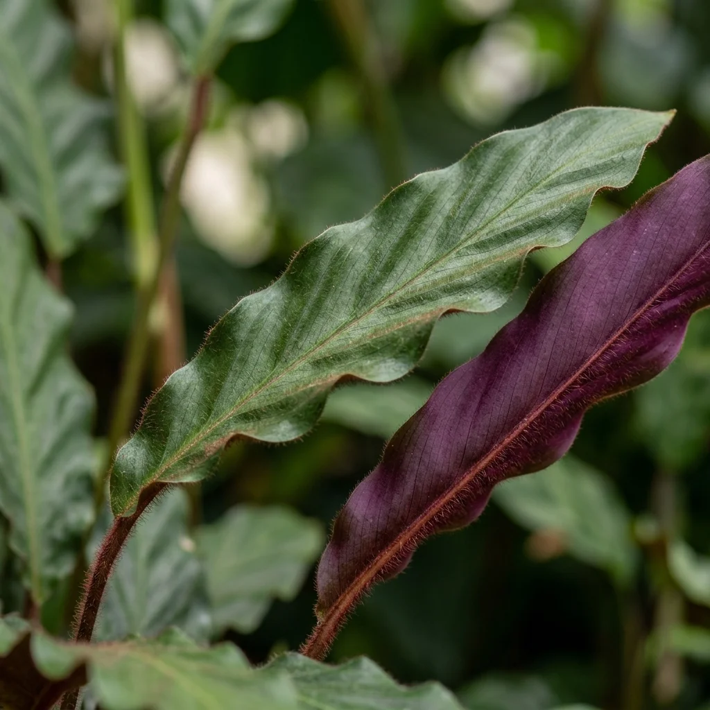 Identifica e cura Velvet Calathea (Goeppertia rufibarba) con Plant AI