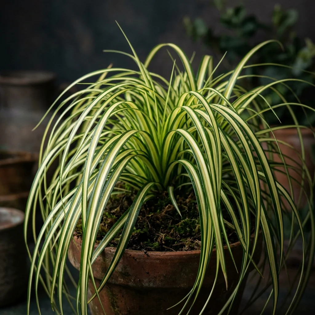 Identifica e cura Evergold Sedge (Carex oshimensis 'Evergold') con Plant AI