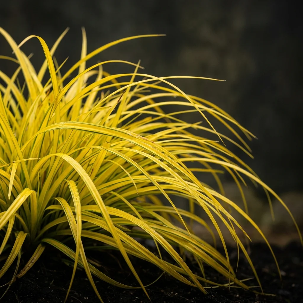 Identifica e cura Golden Wood Sedge (Carex elata 'Aurea') con Plant AI