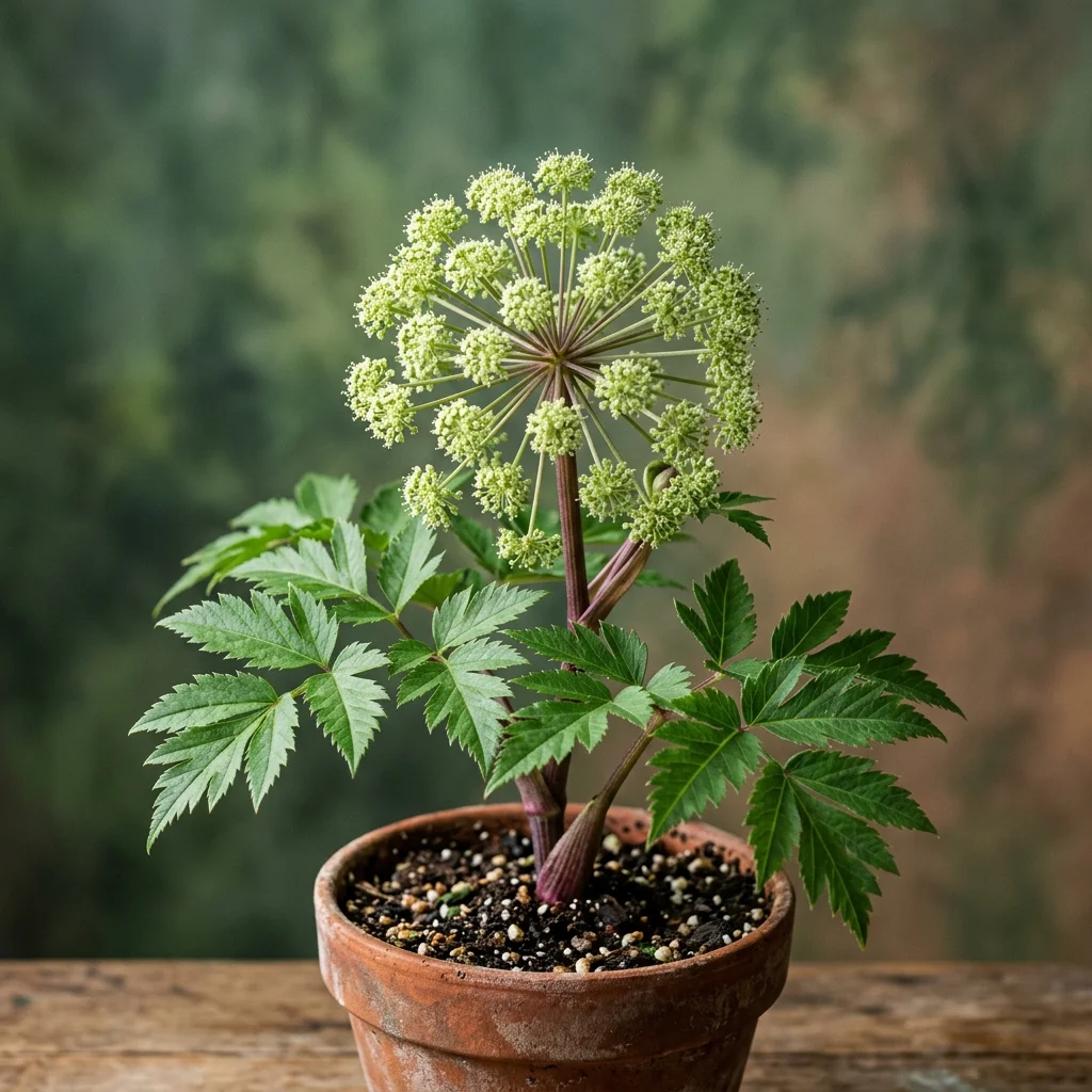 Identifica e cura Angelica (Angelica archangelica) con Plant AI