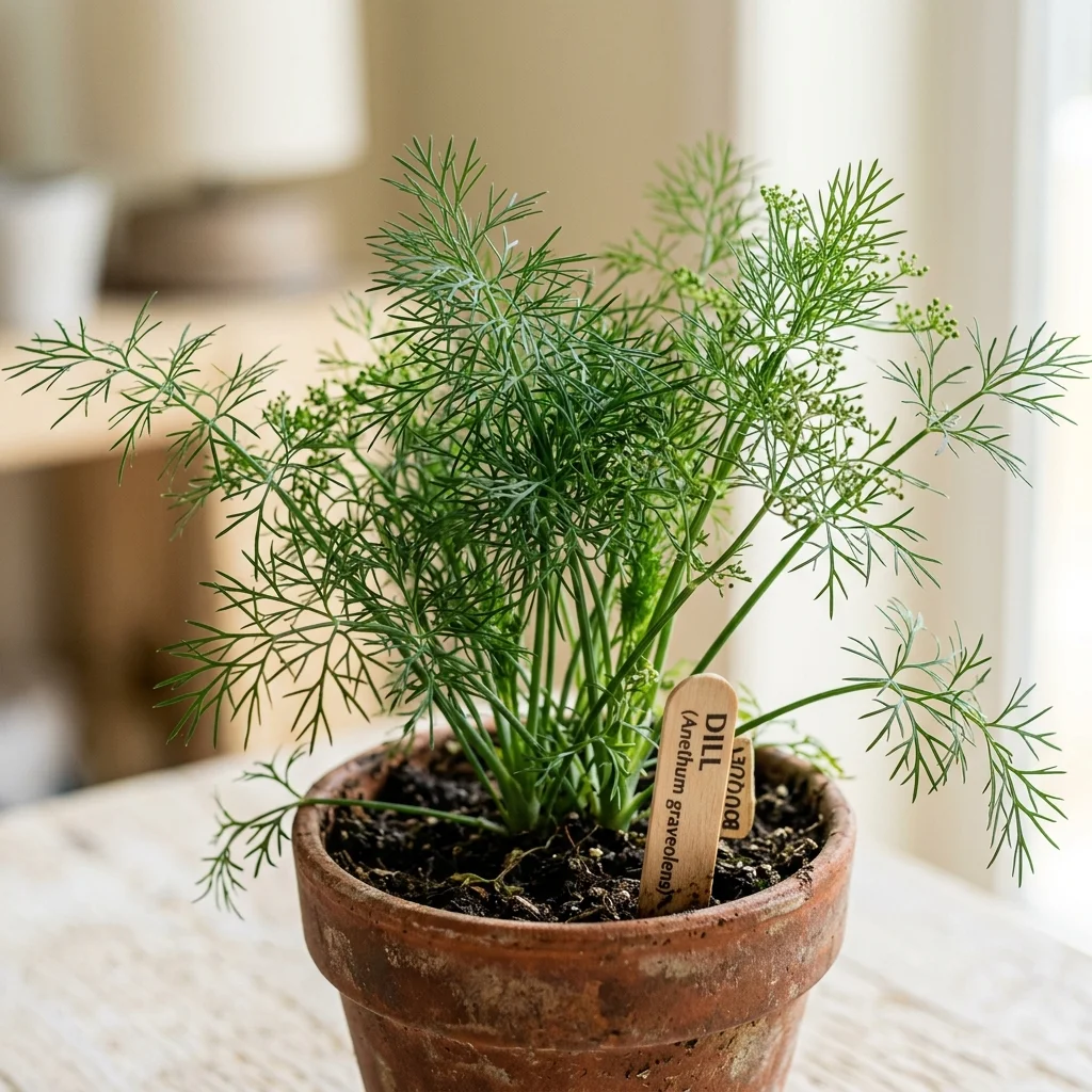Identifica e cura Bouquet Dill (Anethum graveolens) con Plant AI