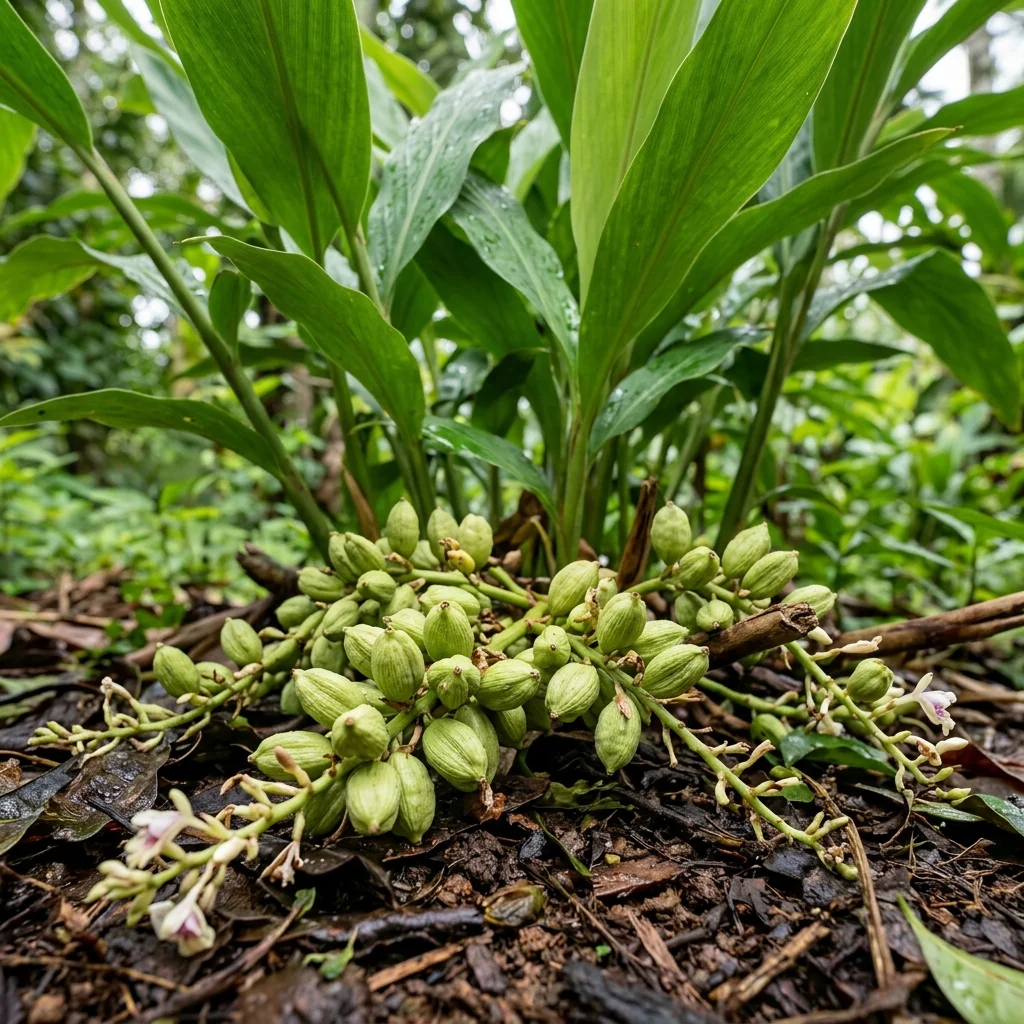 Identifica e cura Cardamom Herb (Elettaria cardamomum) con Plant AI