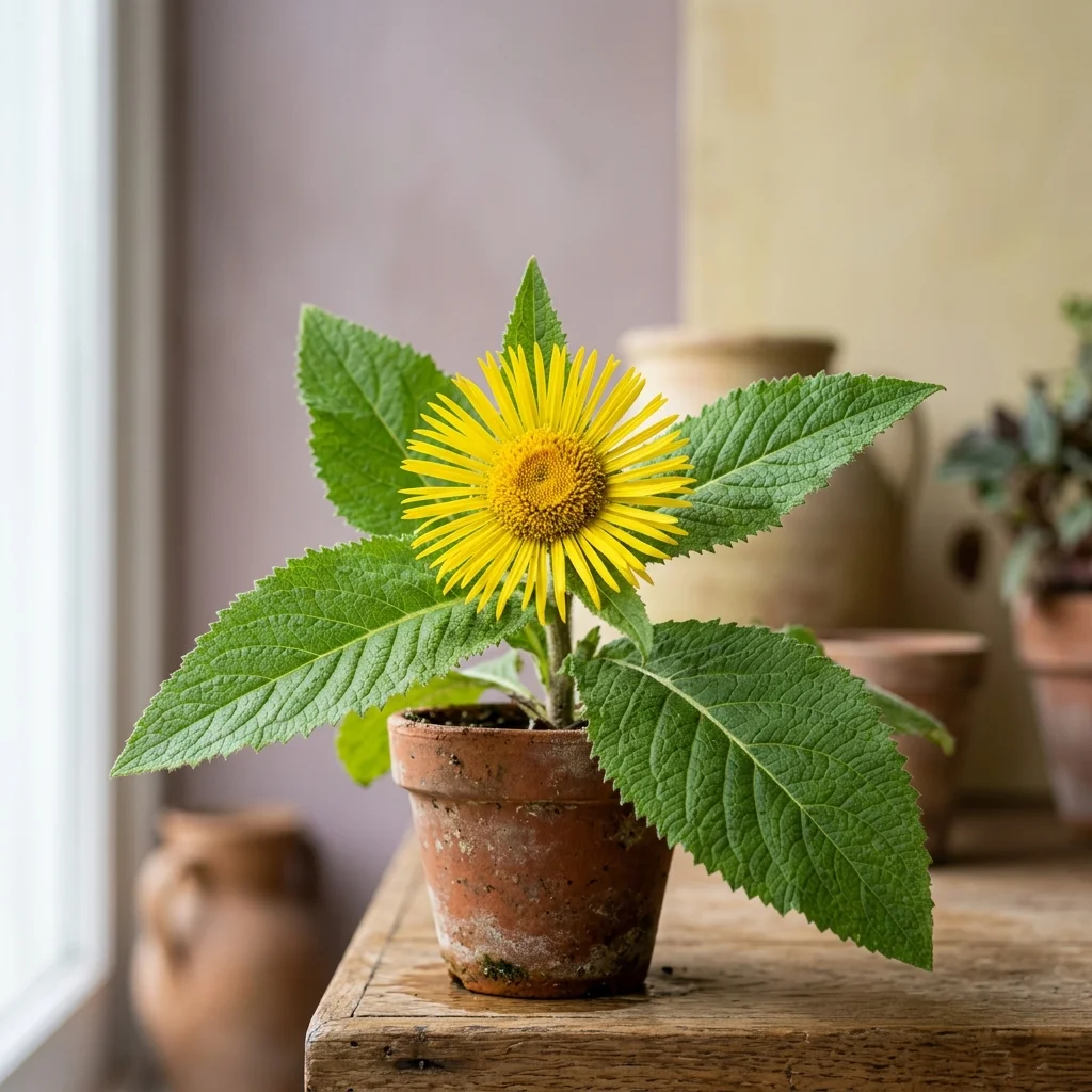 Identifica e cura Elecampane (Inula helenium) con Plant AI