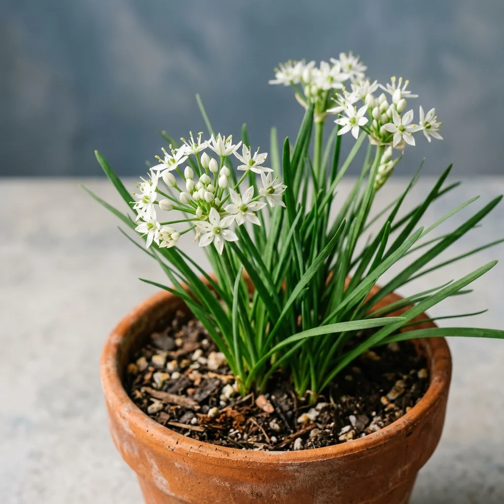 Identifica e cura Garlic Chives (Allium tuberosum) con Plant AI