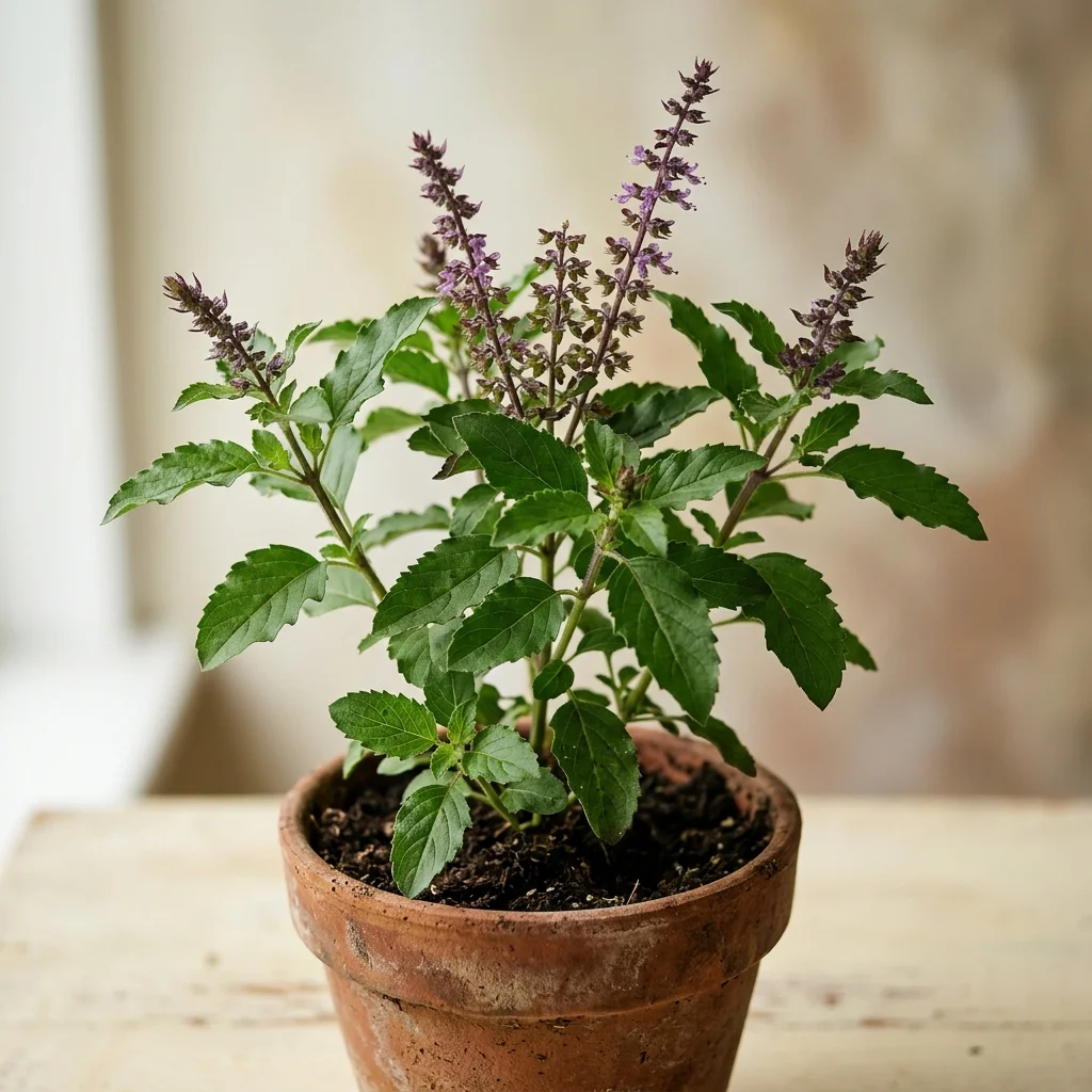 Identifica e cura Holy Basil (Ocimum tenuiflorum) con Plant AI