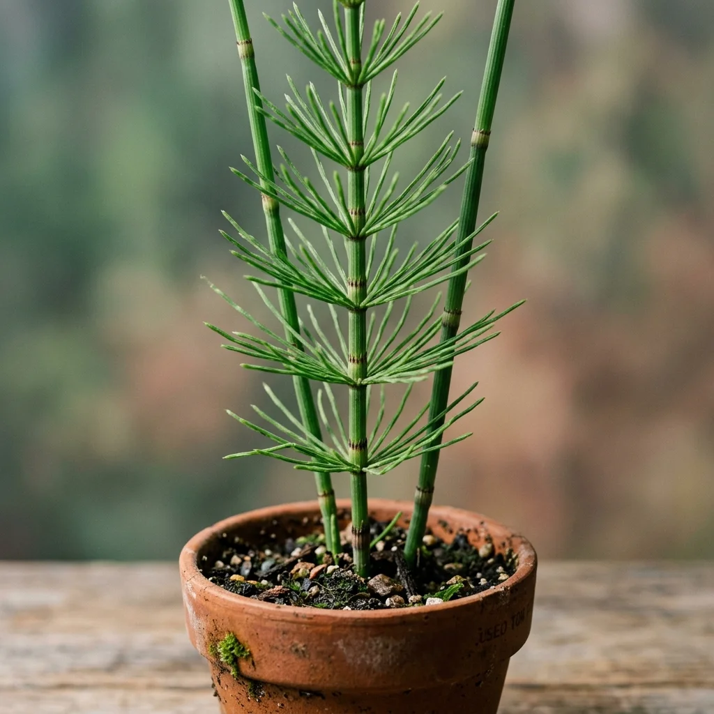 Identifica e cura Horsetail Herb (Equisetum arvense) con Plant AI