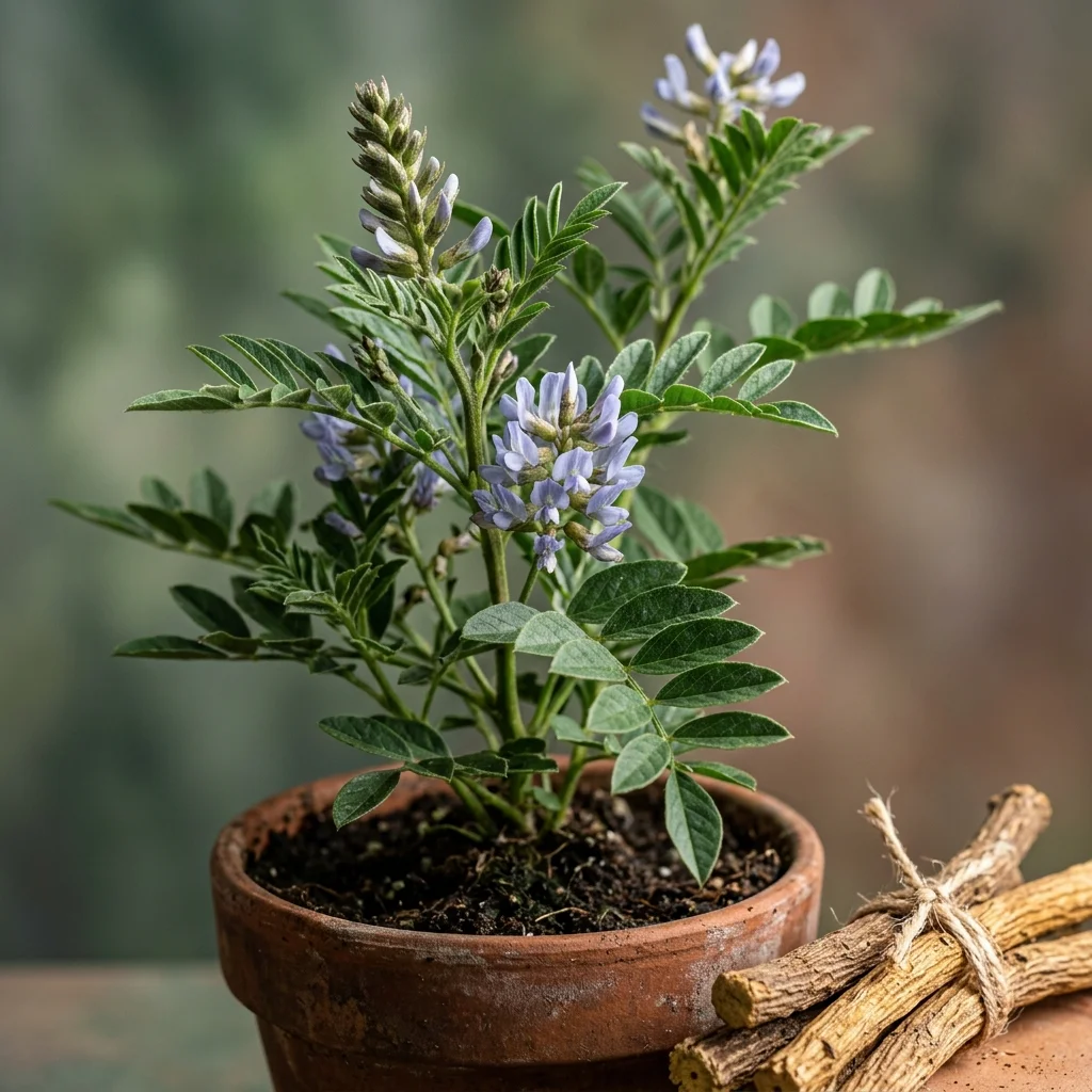 Identifica e cura Licorice Root (Glycyrrhiza glabra) con Plant AI